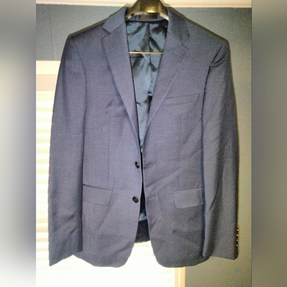 Men's suit jacket, dress shirt and pants